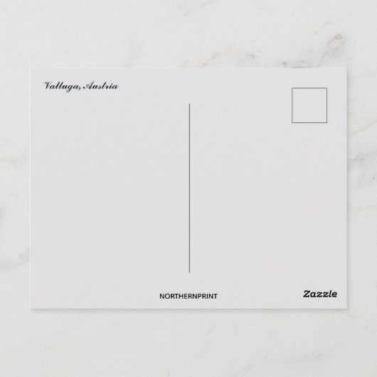 A View of Valluga Austria Briefkaart (Achterkant)