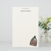 a view through a stirrup  briefpapier (Staand voorkant)