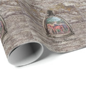 a view through a stirrup  cadeaupapier (Rol Hoek)