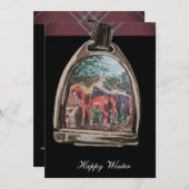 a view through the stirrups feestdagenkaart (Voorkant / Achterkant)