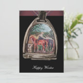 a view through the stirrups feestdagenkaart (Staand voorkant)