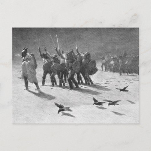 A Viking Foray Briefkaart (Voorkant)