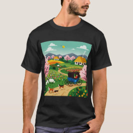 A village in the 19th century t-shirt