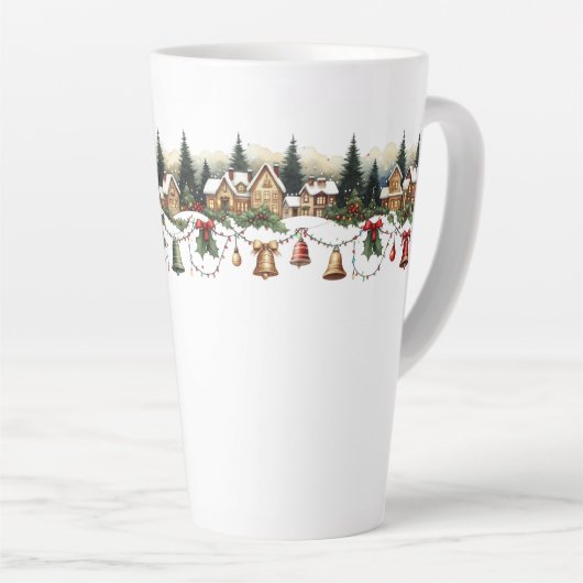 A Village Wrapped in Christmas Magic Latte Mok (Rechterhoek)
