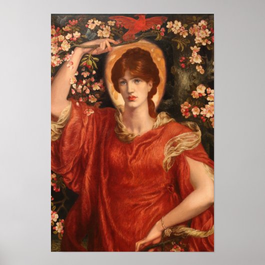 A Vision of_Fiammetta 1878 Dante Gabriel Rossetti Poster (Voorkant)