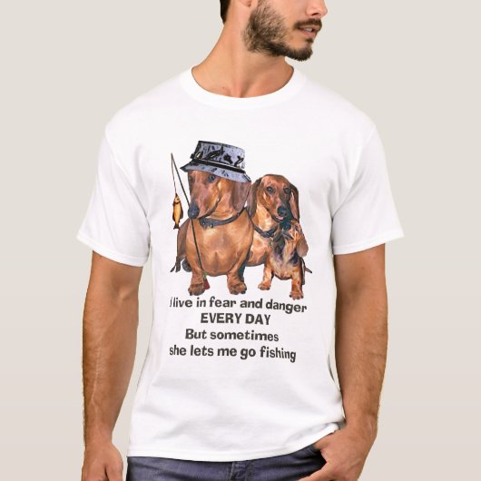 A Vissen Dachshund T-shirt (Voorkant)
