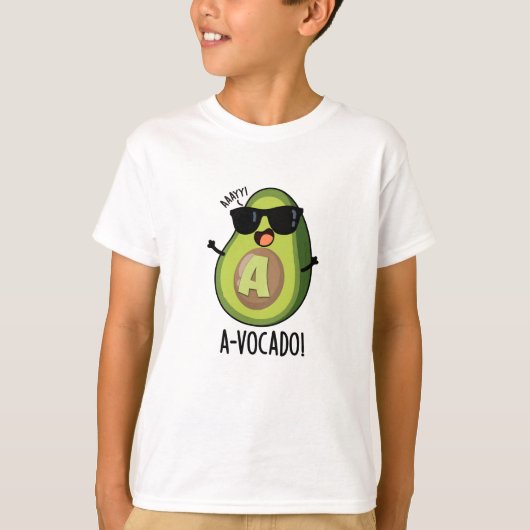 A-vocado grappige avocado woordspeling t-shirt (Voorkant)