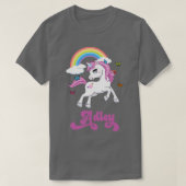 A voor Adley Adley Rainbow Unicorn T-shirt (Design voorkant)