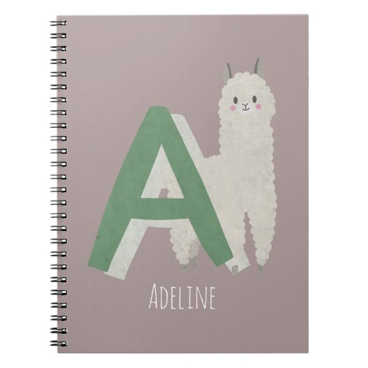 A voor Alpaca Notitieboek (Voorkant)