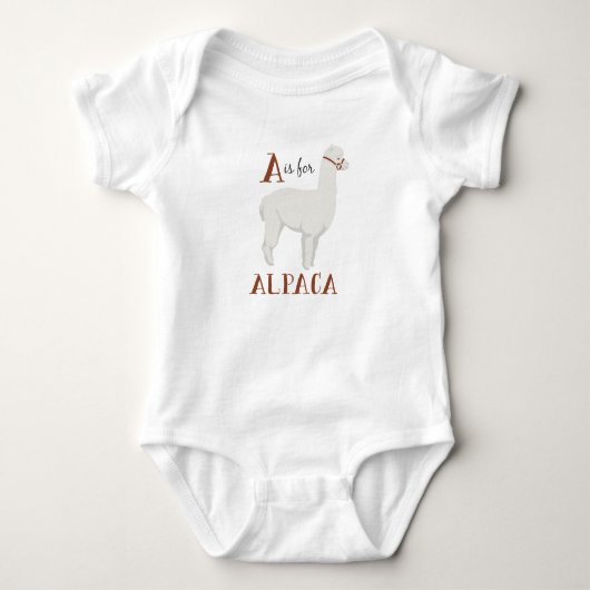 A voor Alpaca Romper (Voorkant)