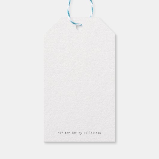 "A" voor Ant Cadeaulabel (Achterkant)