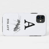 "A" voor Ant Case-Mate iPhone Case (Achterkant (horizontaal))