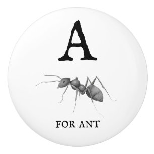 "A" voor Ant Keramische Knop