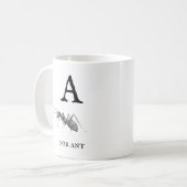 "A" voor Ant  Koffiemok (Voorkant links)