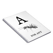 "A" voor Ant Notitieboek (Rechterzijde)