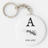 "A" voor Ant Sleutelhanger (Voorkant)