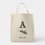 "A" voor Ant Tote Bag (Achterkant)