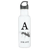 "A" voor Ant Waterfles (Voorkant)