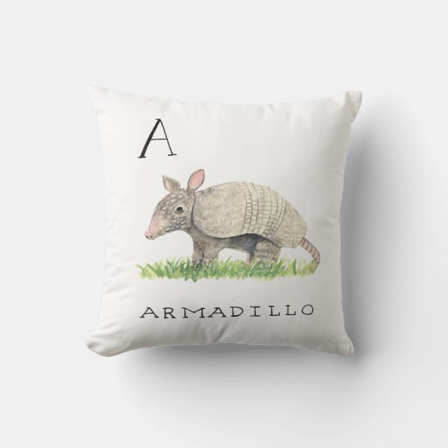 A voor Armadillo Pillow Kussen (Voorkant)