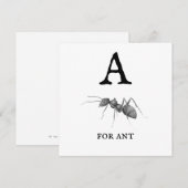 "A" voor een platte kaart (Voorkant / Achterkant)