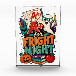 A+ voor Fright Night – Spooky School Halloween Fotoblokken