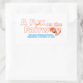"A" Vos op de Fairway - Sticker (Tas)