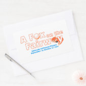 "A" Vos op de Fairway - Sticker (Envelop)