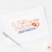 "A" Vos op de fairway - sticker (Envelop)