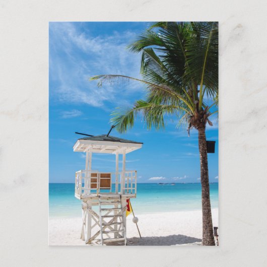 A Vrijwaringspost | Witte strand, Boracay Briefkaart (Voorkant)