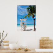 A Vrijwaringspost | Witte strand, Boracay Poster (Keuken)