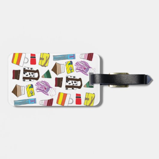 A.W. Bagografie Bagagelabel (Achterkant horizontaal)