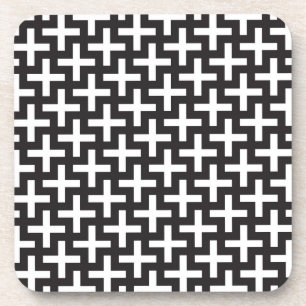 A&w-patronen gemaakt met 'plus'-teken drankjes onderzetter