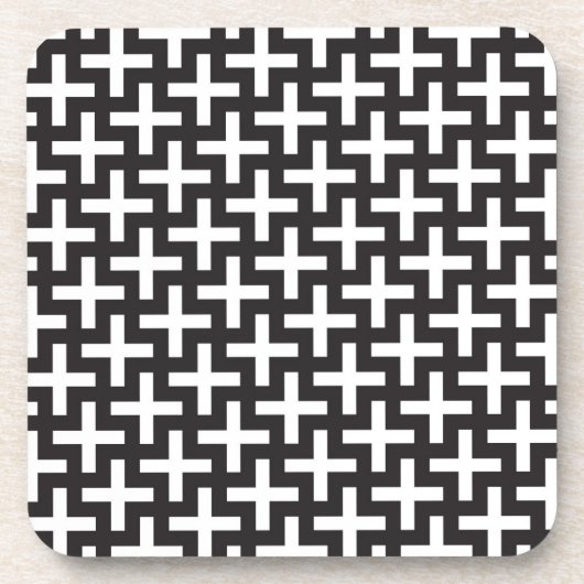 A&w-patronen gemaakt met 'plus'-teken drankjes onderzetter (Voorkant)