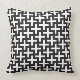 A&w-patronen gemaakt met 'plus'-teken kussen