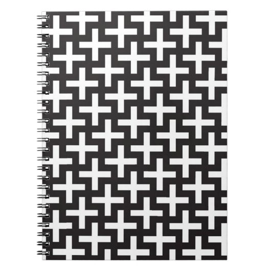 A&w-patronen gemaakt met 'plus'-teken notitieboek (Voorkant)