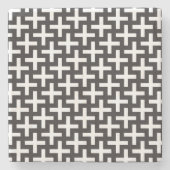 A&w-patronen gemaakt met 'plus'-teken stenen onderzetter (Voorkant)