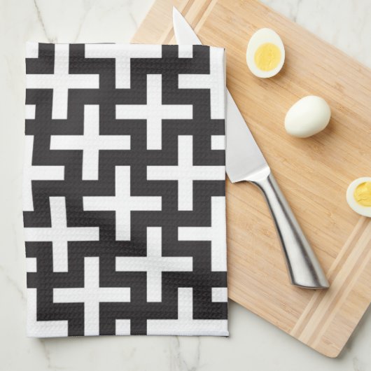 A&w-patronen gemaakt met 'plus'-teken theedoek (Quarter Fold)