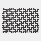 A&w-patronen gemaakt met 'plus'-teken theedoek (Horizontaal)