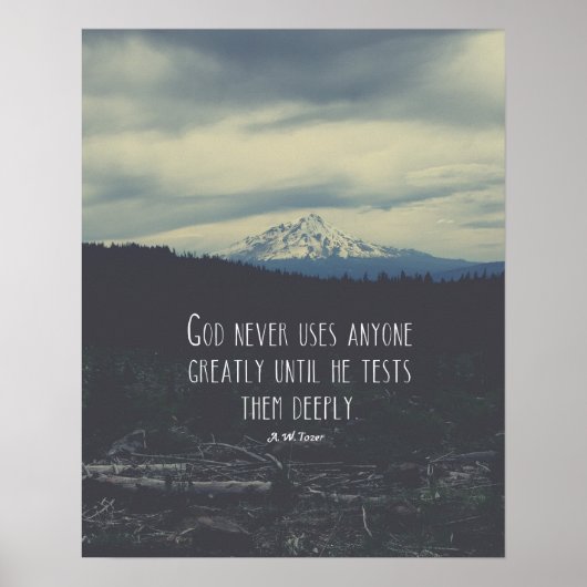 A.W. Tozer Quote Poster (Voorkant)