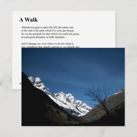 A WALK BRIEFKAART (Voorkant / Achterkant)