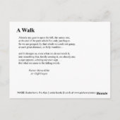 A WALK BRIEFKAART (Achterkant)
