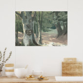 A Walk in the Woods: Personalized Tree Carving Poster (Keuken)