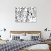 A Ward in Hotel-Dieu, Parijs Canvas Afdruk (Insitu (Slaapkamer))