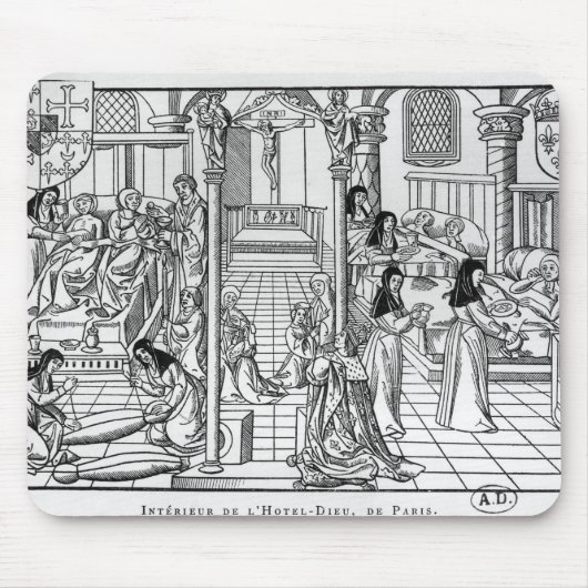 A Ward in Hotel-Dieu, Parijs Muismat (Voorkant)