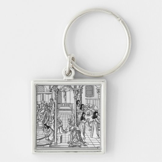 A Ward in Hotel-Dieu, Parijs Sleutelhanger (Voorkant)