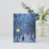 A Warm Kiss On A Cold Night Briefkaart (Staand voorkant)