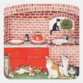 A Warm Place Vierkante Sticker (Voorkant)