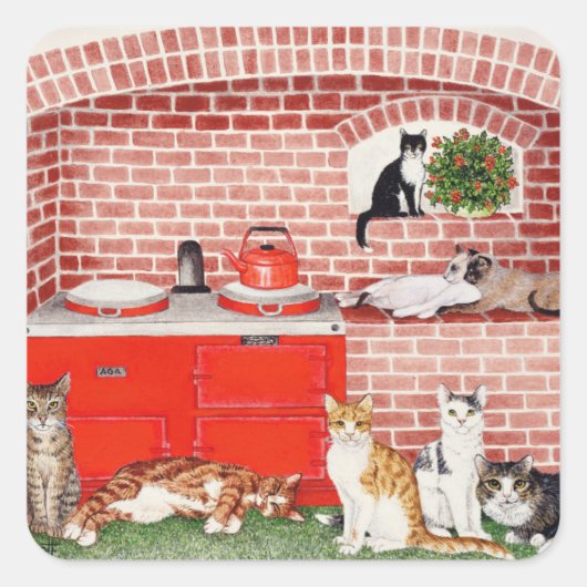 A Warm Place Vierkante Sticker (Voorkant)