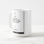 A was een mier koffiemok (Voorkant links)