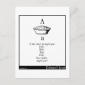 A was ooit een appeltaart briefkaart (Voorkant)